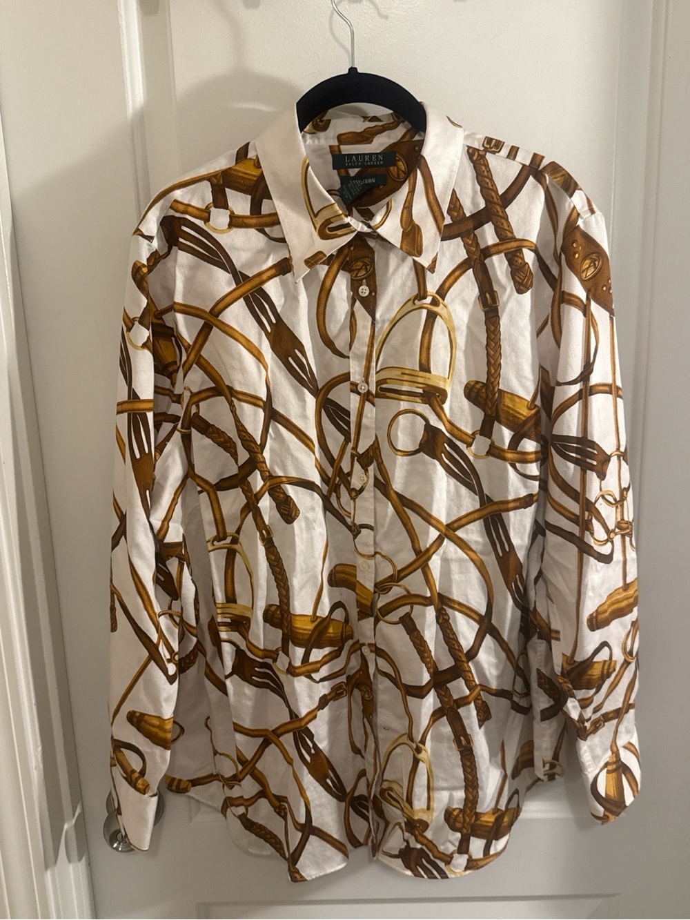 Ralph Lauren with Brown & Gold Equestrian Print